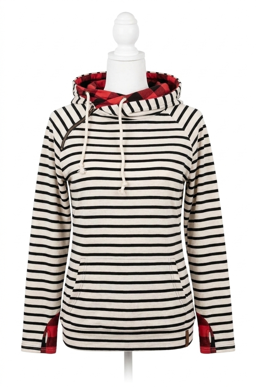 NEW AMPERSAND AVE doublehood sweatshirt in feeling festive